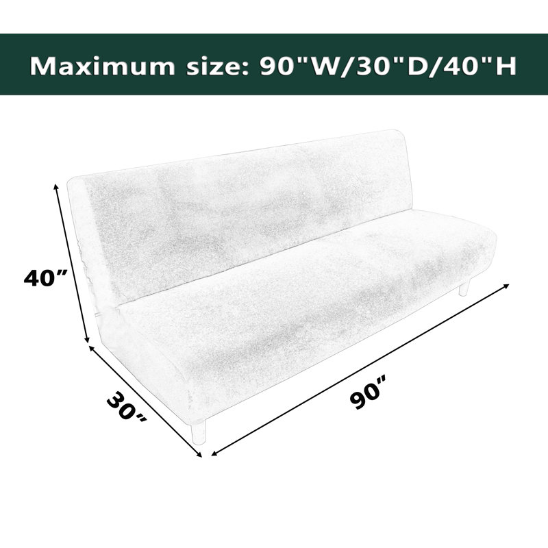 Latitude Run® Gephart Box Cushion Futon Slipcover & Reviews Wayfair